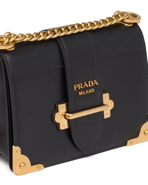 prada mini cahier bag black|prada cahier shoulder bag black.